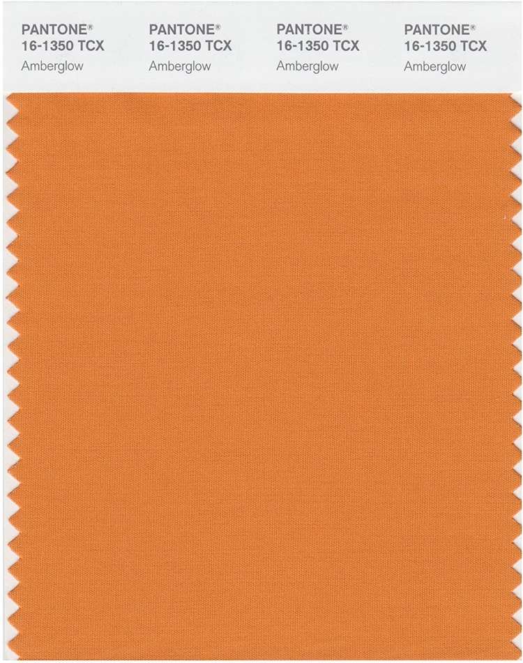 Colors 2020 in fashion - Amberglow is an autumnal shade of orange
