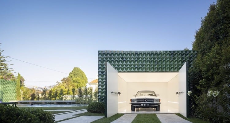 Garage im Hinterhof anbauen lassen Ideen aus Portugal