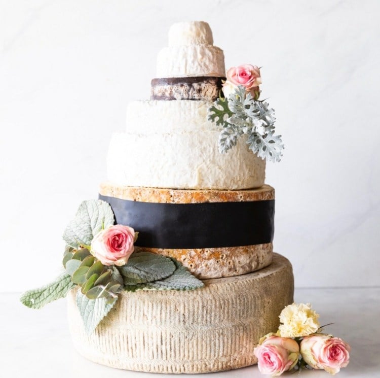 A different kind of wedding cake - serve your favorite cheese at the wedding