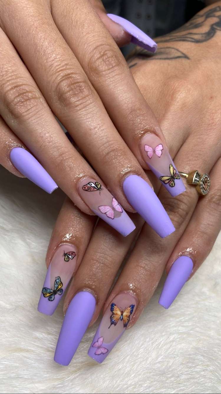 Jelly Nails Trend Acrylic Nails Summer 2020 Butterfly Nails Nail Design