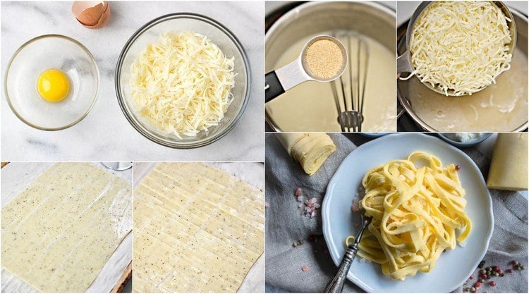 Low Carb Mozzarella Nudeln selber machen Alternativen zu Pasta