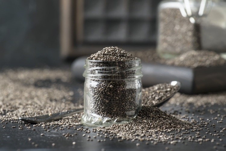 omega 3 fatty acids are found in vegan chia seeds