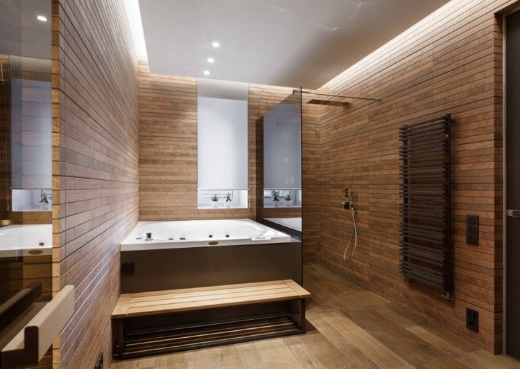 sauna und whirlpool in einem luxushaus