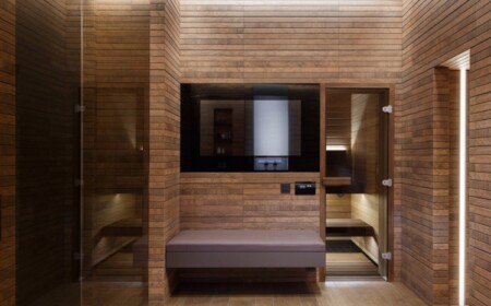 wellness badezimmer mit sauna