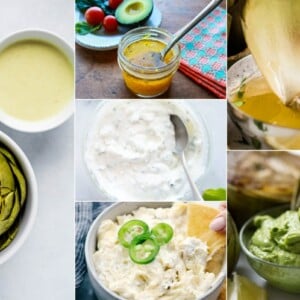 Dip für Artischocken mit Avocado, Senf, Datteln, vegan