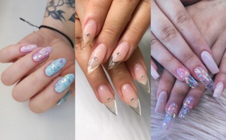 Glass Nails Nageltrend Herbst 2020 Lange Acylnägel Nageldesign Ideen