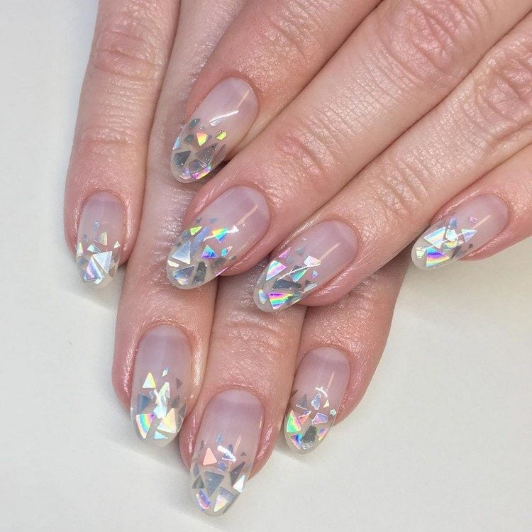 Glass Nails make simple nail design ideas yourself