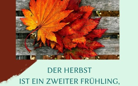 Herbst Sprüche - Der Herbst ist ein zweiter Frühling von Albert Camus