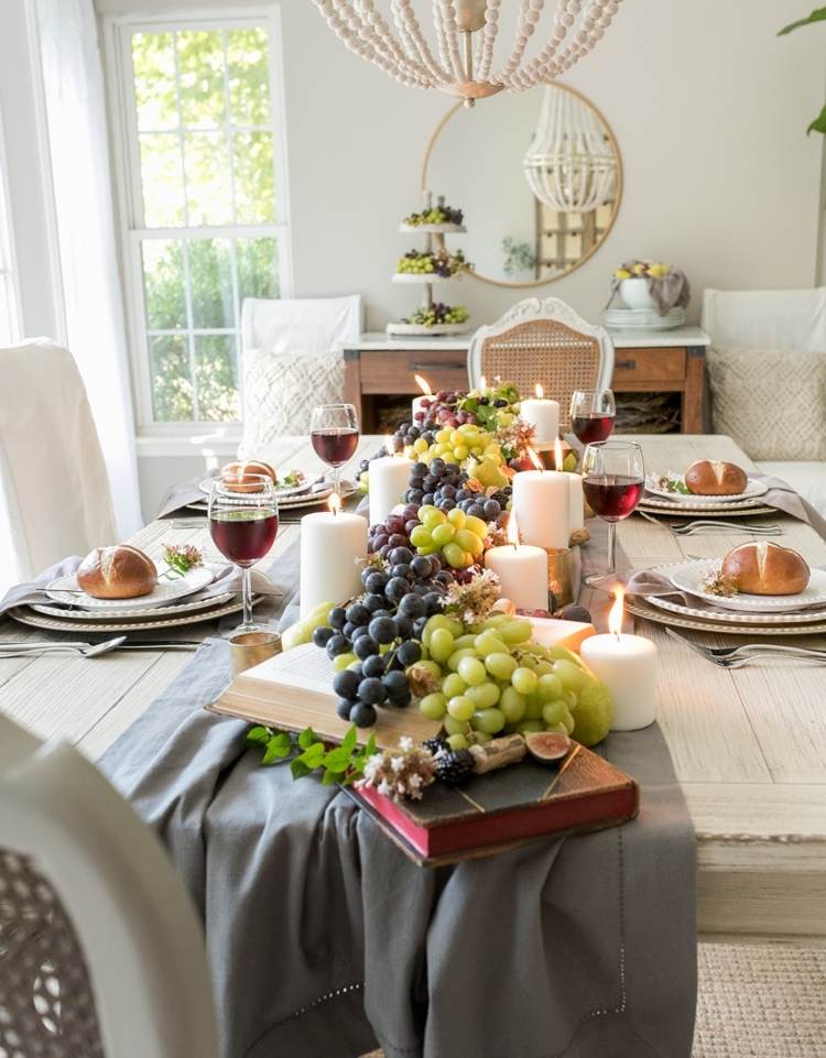 Make autumn decorations for the table yourself with natural materials