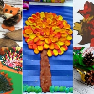 Kneten mit Kindern im Herbst - Bilder gestalten und Figuren basteln