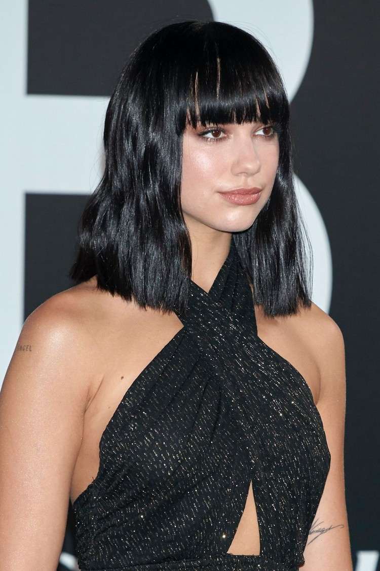 Long bob hairstyle styles short hairstyles with bangs 2020