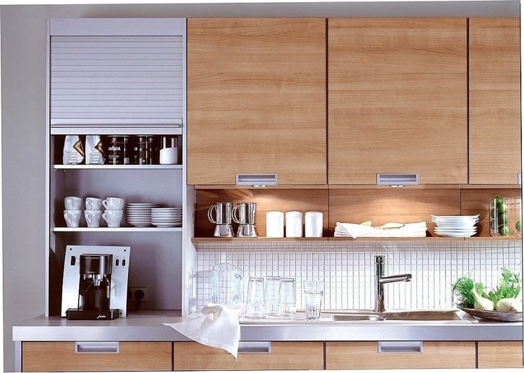 Furniture shutters perfect for a coffee station in the kitchen