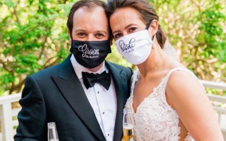 Mundschutz für Braut und Bräutigam Hochzeitsaccessoires Trends
