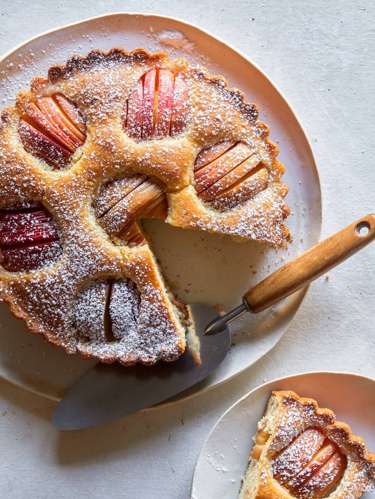 Obstkuchen ohne Eier vegane Backrezepte Gedeckter Apfelkuchen Rezept