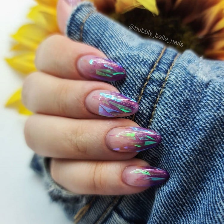 Ombre Nägel selber machen Glass Nails Nageltrends Herbst 2020