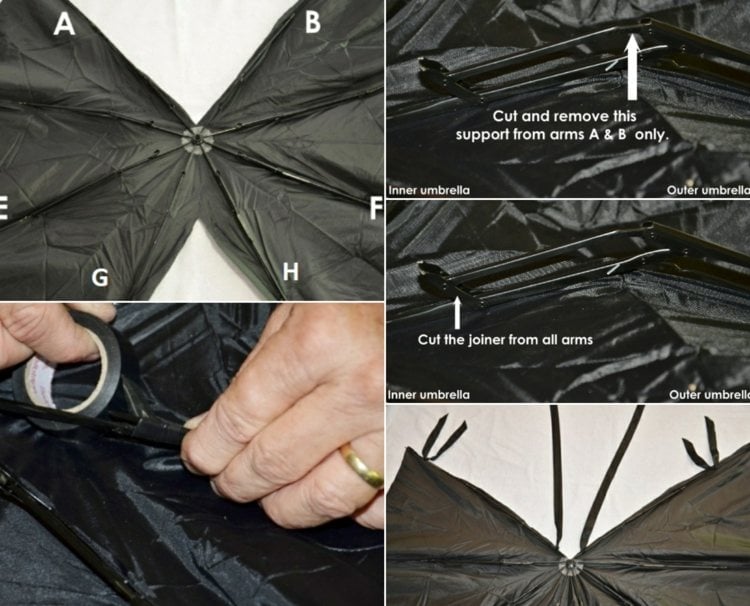 Regenschirme upcyceln und kreative Halloween-Kostüme herstellen