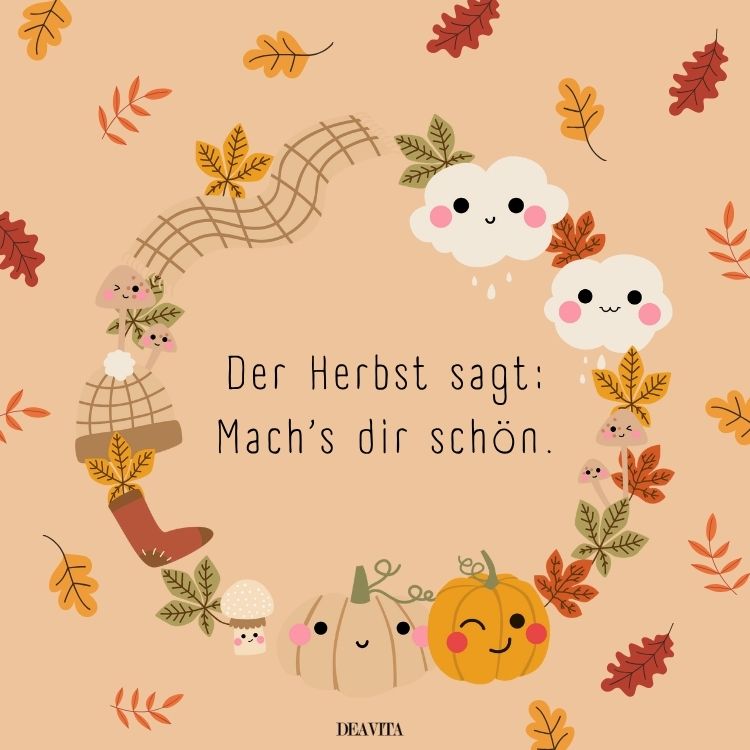 herbst bilder mit sprüche für whatsapp