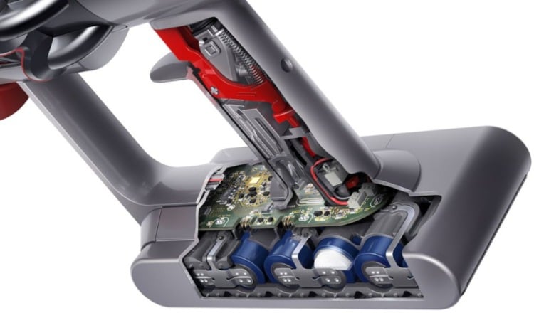 new extras such as a digital motor in the handle of the dyson v11