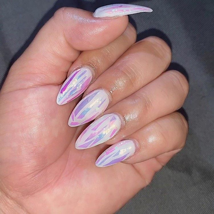 pink gel nails autumn nails 2020 glass nails make yourself