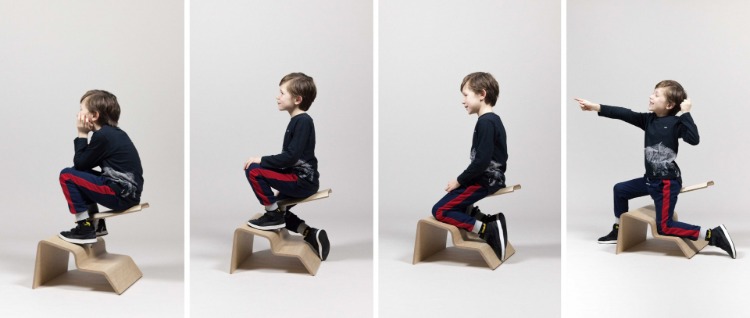 unterschiedliche körperhaltungen und sitzpositionen durch kinderstuhl design für klassenzimmer