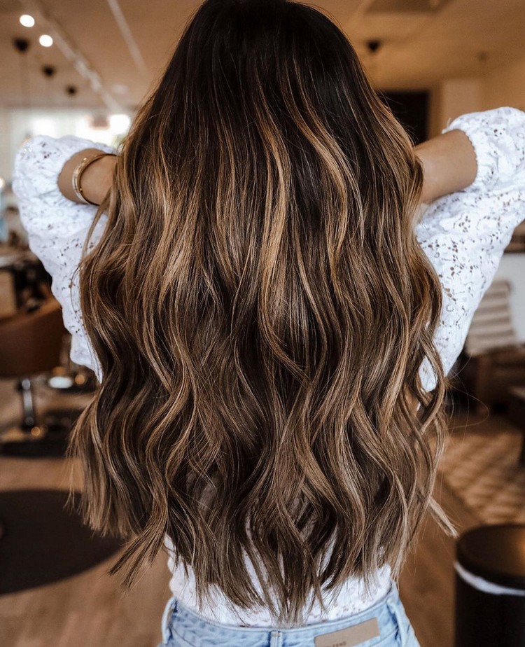 Balayage Trends Herbst Winter Chocolate Chai Haarfarbe 2020