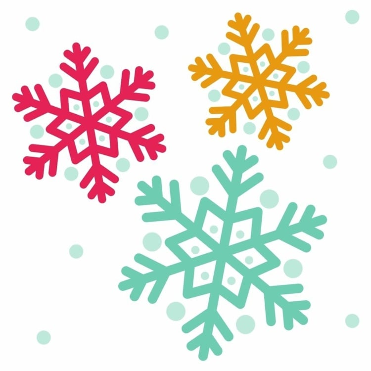 Bunte oder weiße Schneeflocken als Fensterdeko mit Kreidemarkern selber machen