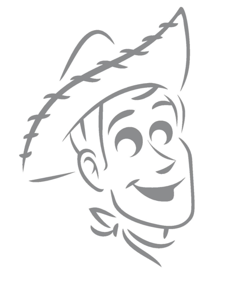 Der Cowboy Woody aus Toy Story mit Hut und Halstuch