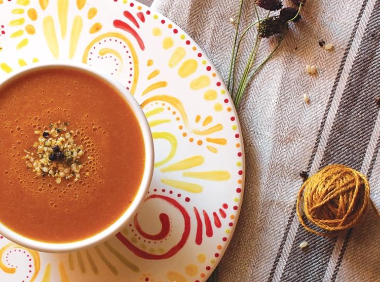Detox Kur im Herbst - Suppe mit Herbstaroma