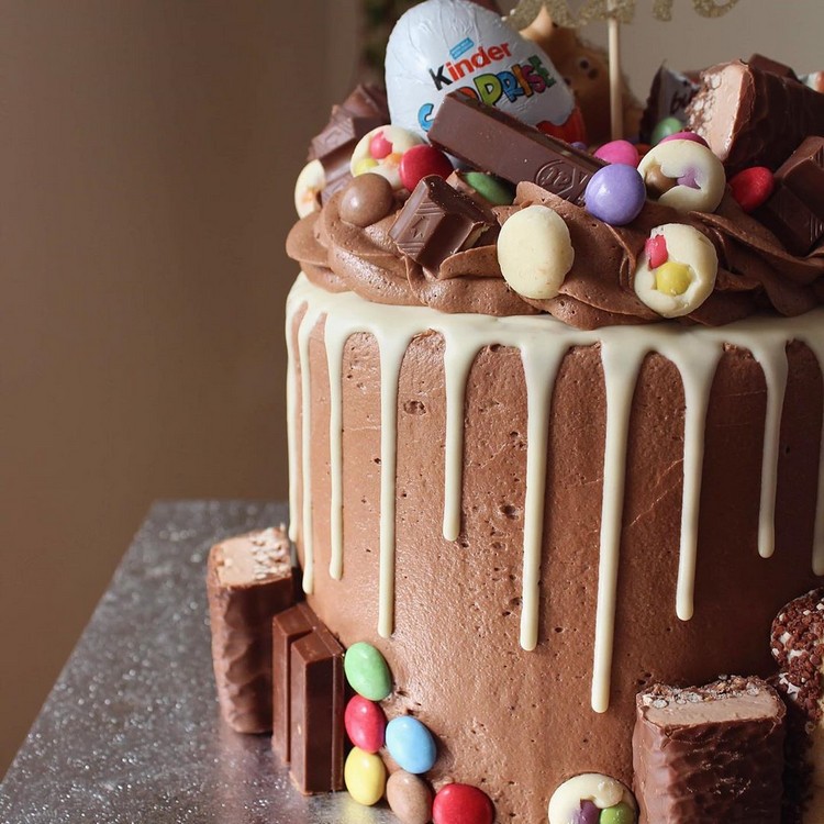 Drip Cake Rezept Geburtstagskuchen dekorieren Tipps