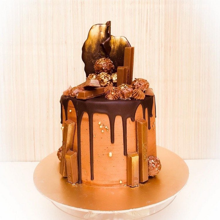 Drip Cake welche Schokolade Kuchen dekorieren Ideen