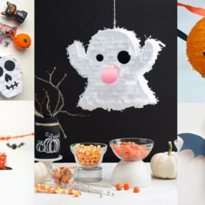 Halloween Piñata basteln Anleitungen für Kinder und Eltern