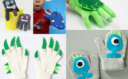 Handschuhe für Kinder gestalten - Dekoideen und Inspirationen zum Basteln mit alten Handschuhen