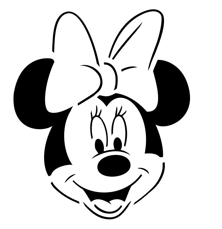 Minnie Maus in Kombination mit Mickey Maus für die Terrassendeko mit Kürbissen