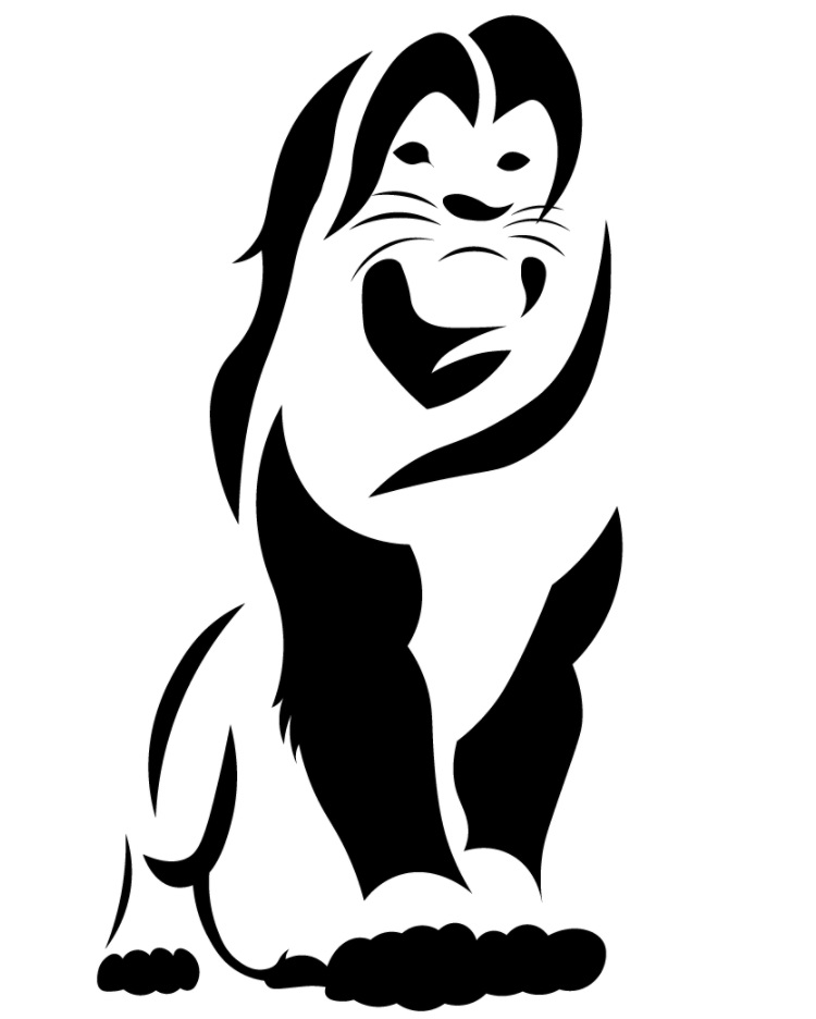 Mufasa aus der König der Löwen - Coole Motive zum Schnitzen der Kürbisse