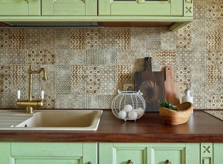Muster Wandfliesen für Vintage Küche