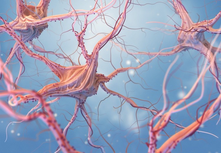 Neuronen und Nervensystem.