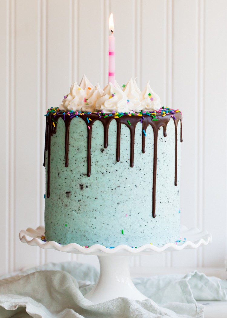 Oreokuchen Rezept Drip Cake wie dekorieren