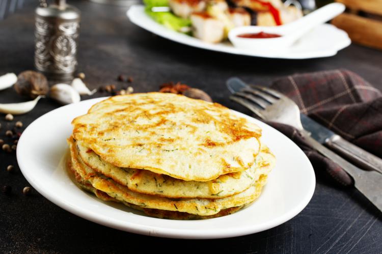 Recipe for savory pancakes without flour