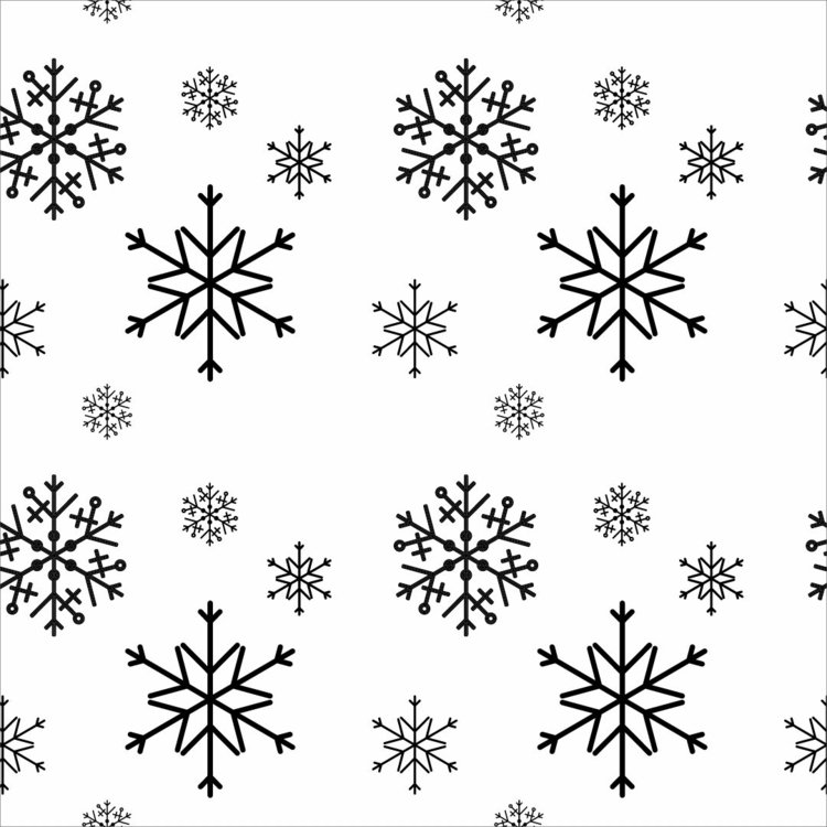 Schneeflocken in verschiedenen Größen als Fensterbild zu Weihnachten und im Winter
