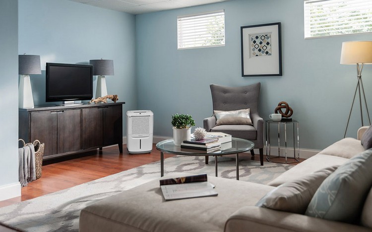 Wohnzimmer einrichten mit Luftentfeuchter für besseres Raumklima