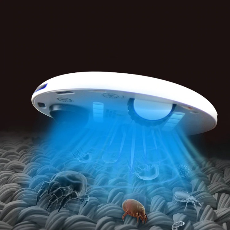 bakterien und keim in der luft mit uv licht in einem roomba roboter abtöten