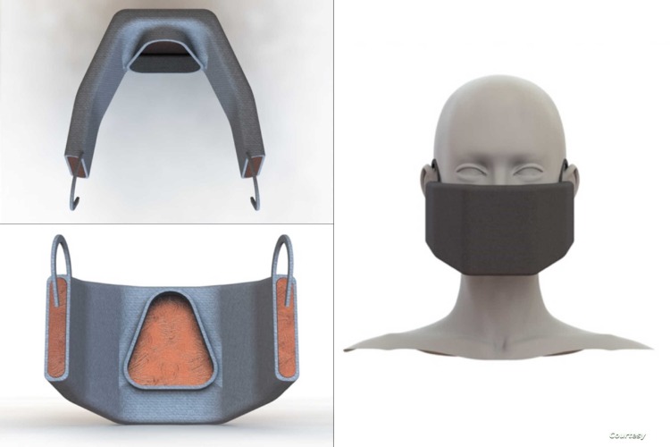 eine neue art beheizbare maske gegen coronavirus prototyp von ingenieuren entworfen