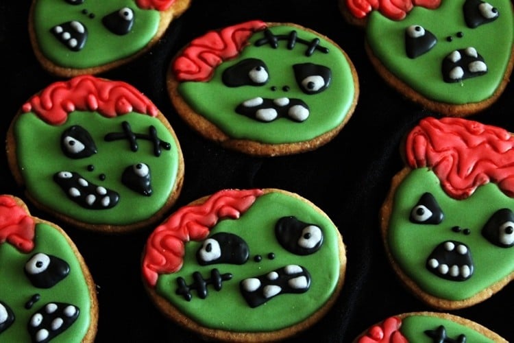 halloween kekse gruselig monster zombies