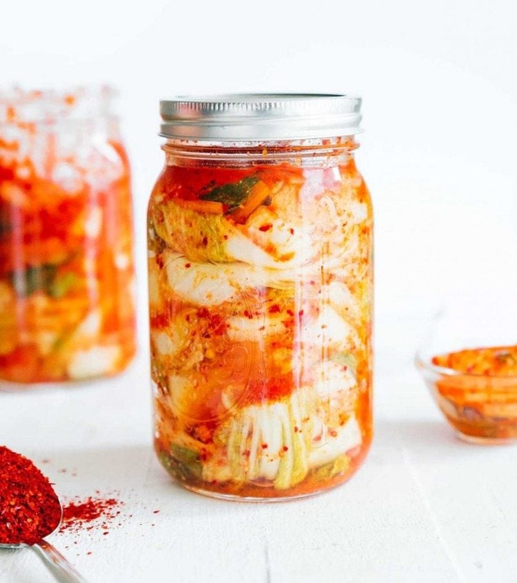 kimchi selber machen im glas aufbewahren im kühlschrank oder in kühlem keller bei 16 grad celsius