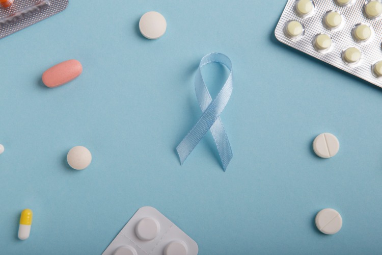 medikamente gegen prostatakrebs und solidarität mit blauem band