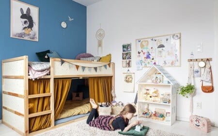 Ikea Hacks für Kinderbett Kura Zelt unter Hochbett
