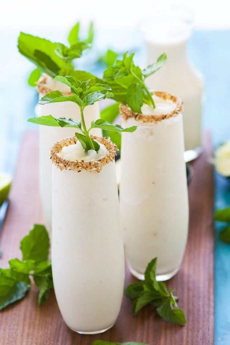 Mojito Cocktail mit Kokosmilch Rezeptideen für den Winter