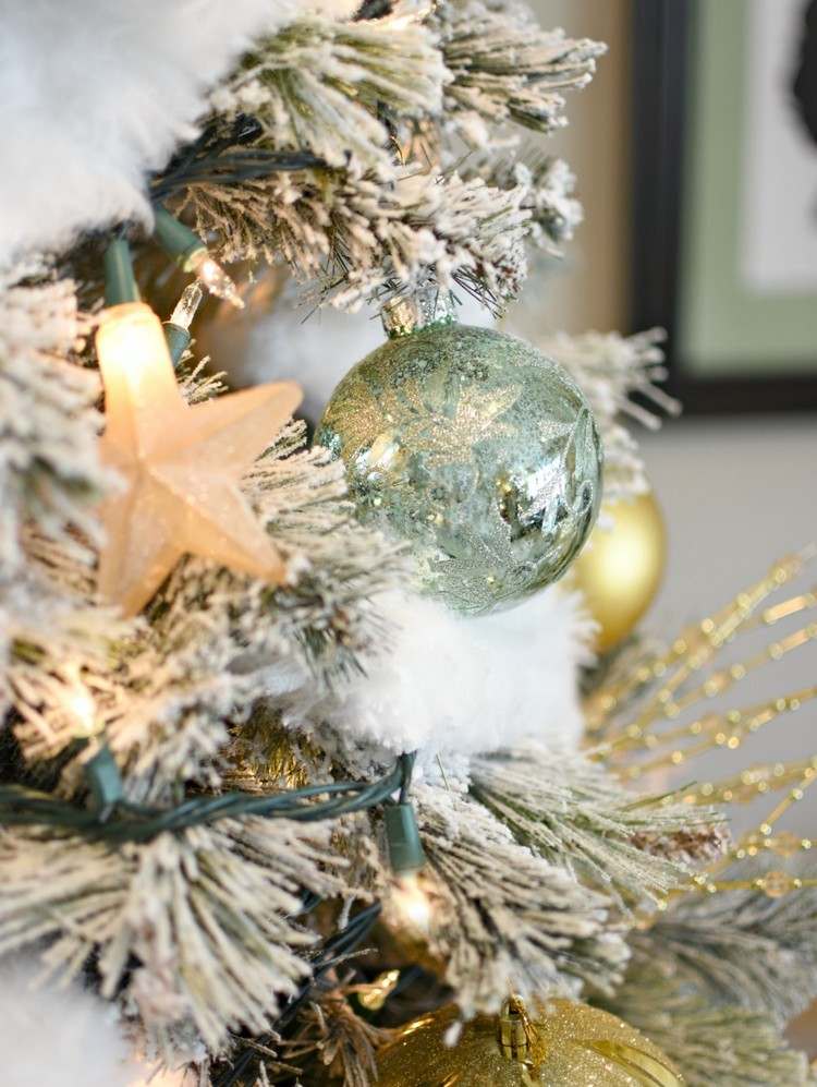 Silber Gold Grün Baumschmuck für Weihnachtsbaum