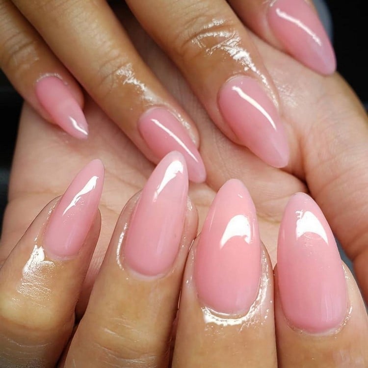 Trend Gelngel Rosa French Nails 2020 Nageltrends