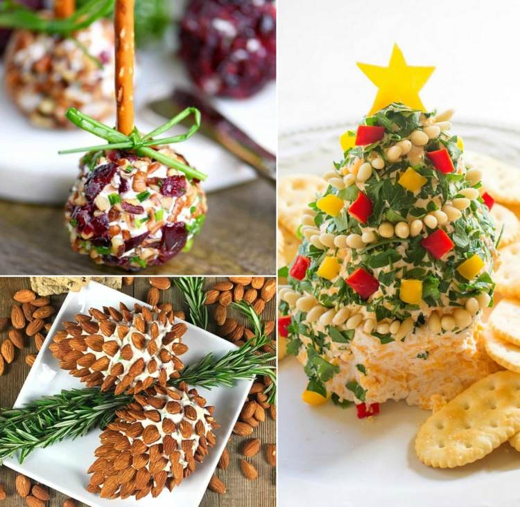 Weihnachtsbuffet Rezepte - Käsebällchen und Dips mal anders servieren